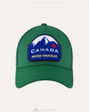 Moose Knuckles Canadiana Patch Cap Baseball caps Herren Malachite | 03957ANTF