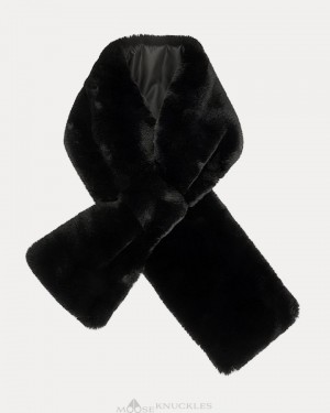 Moose Knuckles Sackett Scarf Schals Damen Schwarz | 80134OVPK