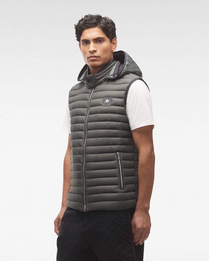 Moose Knuckles Air Down Vest Vests Herren Grau | 01684VXCP