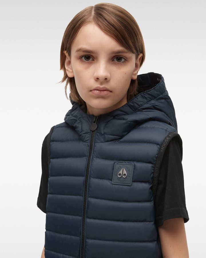 Moose Knuckles Air Down Vest Weste Kinder Navy | 19248LVNY