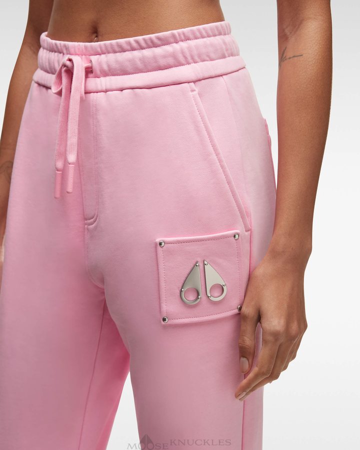 Moose Knuckles Brooklyn Jogger Hosen Damen Rosa | 37240LJID