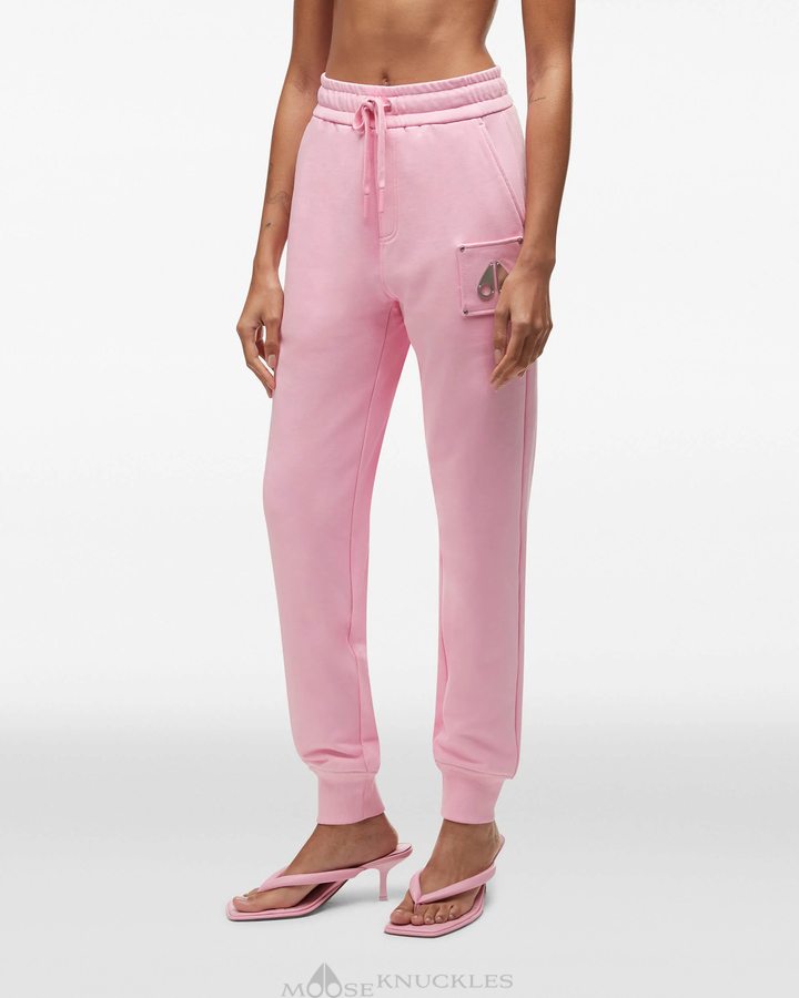 Moose Knuckles Brooklyn Jogger Hosen Damen Rosa | 37240LJID