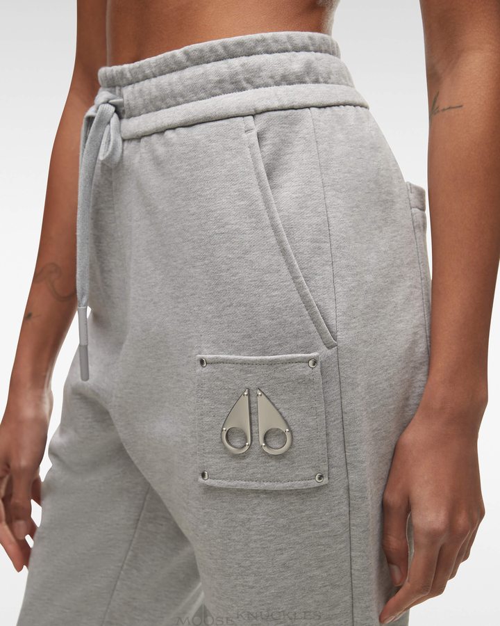 Moose Knuckles Brooklyn Jogger Hosen Damen Grau | 58490QKIE