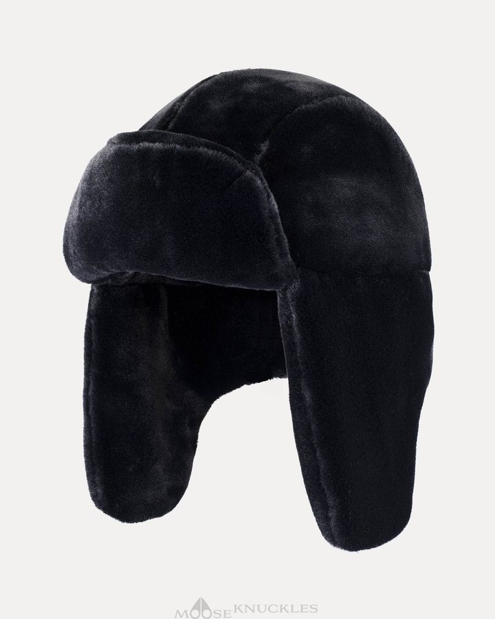 Moose Knuckles Bunny Trapper Hat Hut Herren Schwarz | 15437XWJO