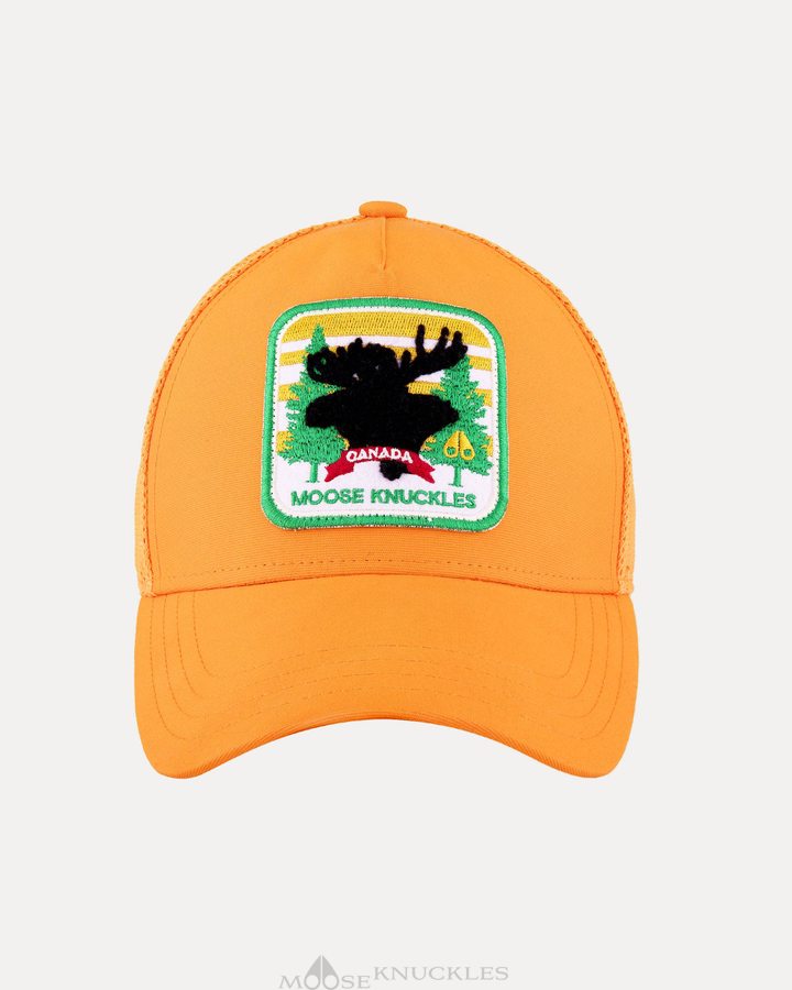 Moose Knuckles Canadiana Patch Cap Baseball caps Herren Orange | 80192JXKG