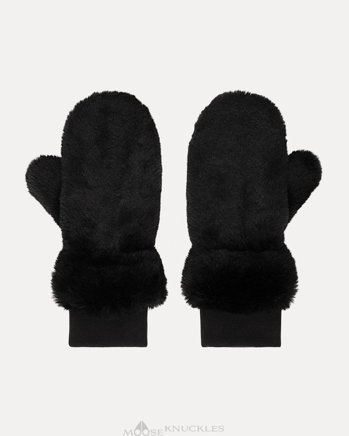 Moose Knuckles Cheever Mittens Handschuhe Damen Schwarz | 89615NXMS