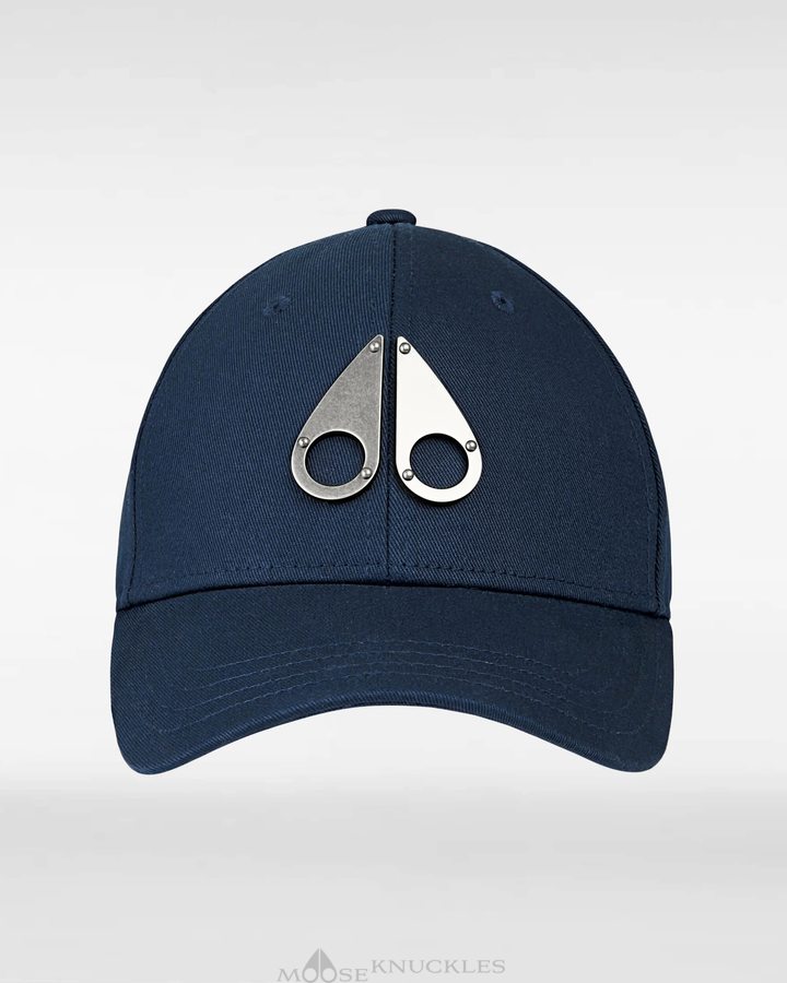 Moose Knuckles Fashion Logo Icon Cap Baseball caps Damen Navy | 15730VSZW