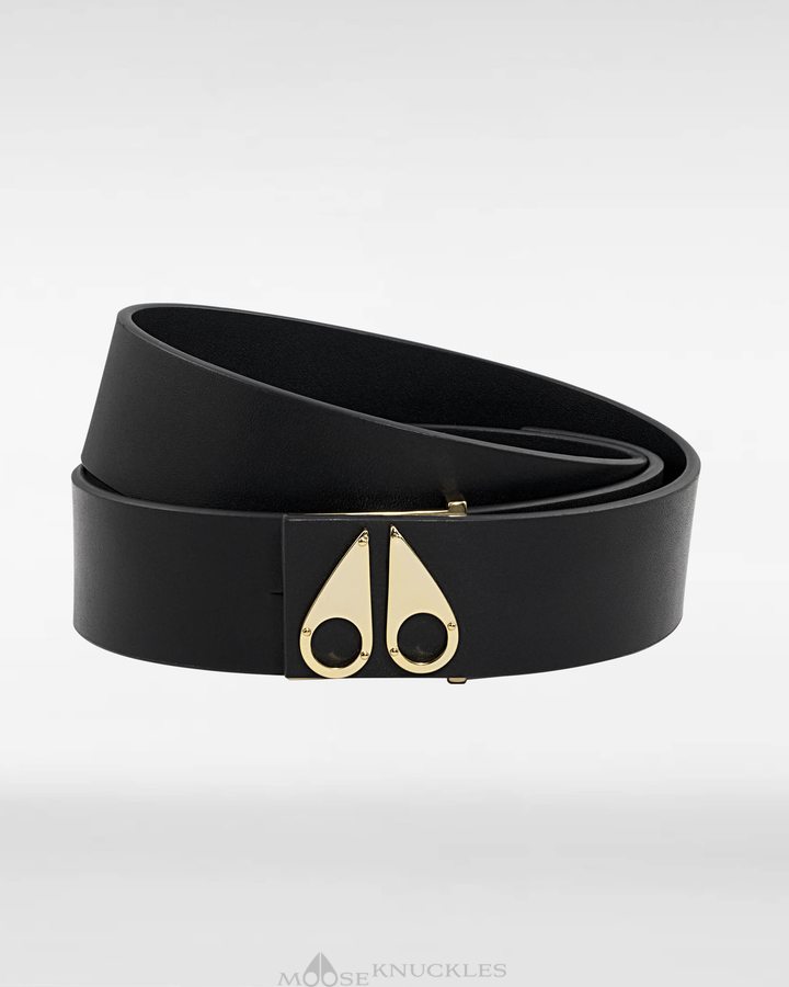 Moose Knuckles Logo Icon Belt Gürtel Damen Gold | 46819DJMW