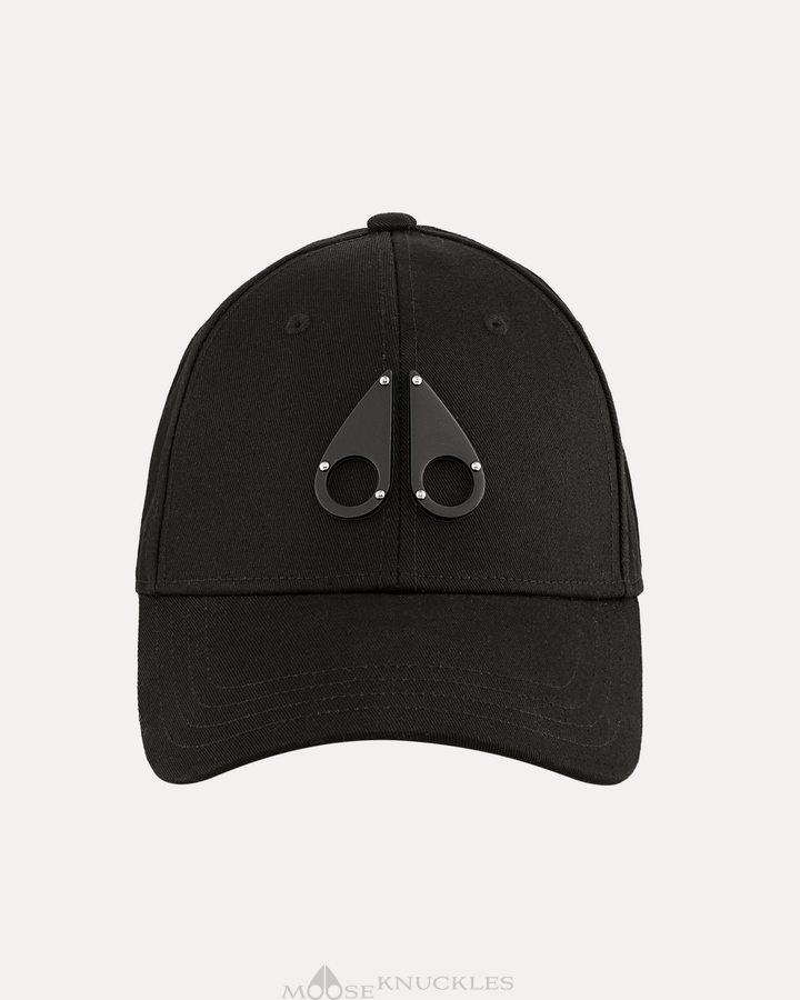 Moose Knuckles Logo Icon Cap Baseball caps Herren Schwarz Schwarz | 79164XATR