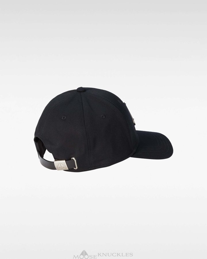 Moose Knuckles Logo Icon Cap Baseball caps Herren Schwarz | 91625KHJU