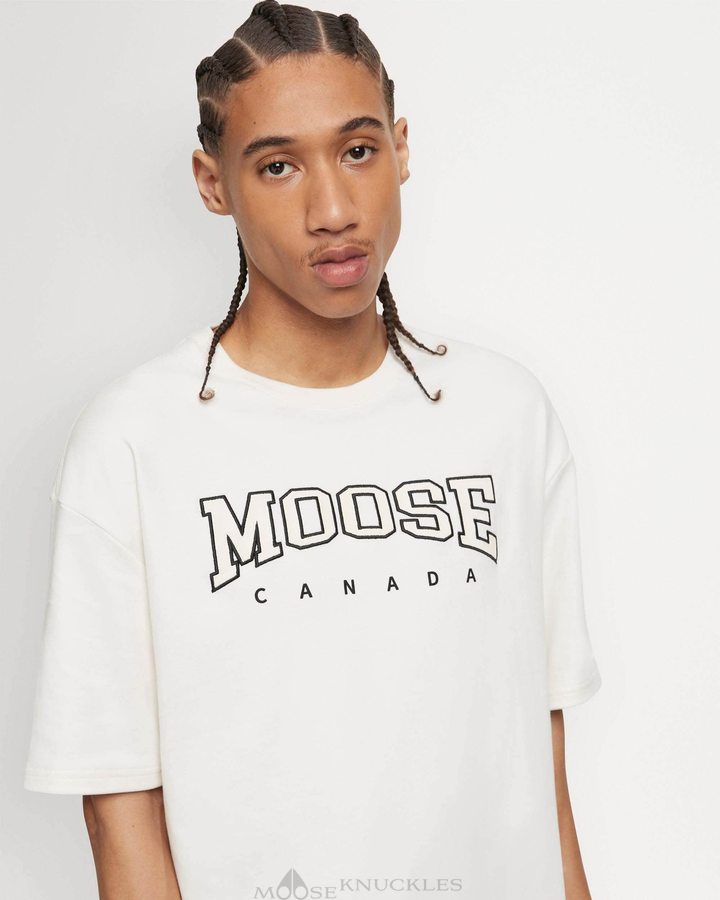 Moose Knuckles Noble Tee Tees Herren Plaster | 68943SHPC