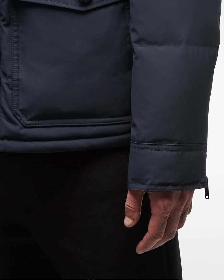 Moose Knuckles Onyx Round Island Jacket Jacken Herren Navy Schwarz | 61794YSWH