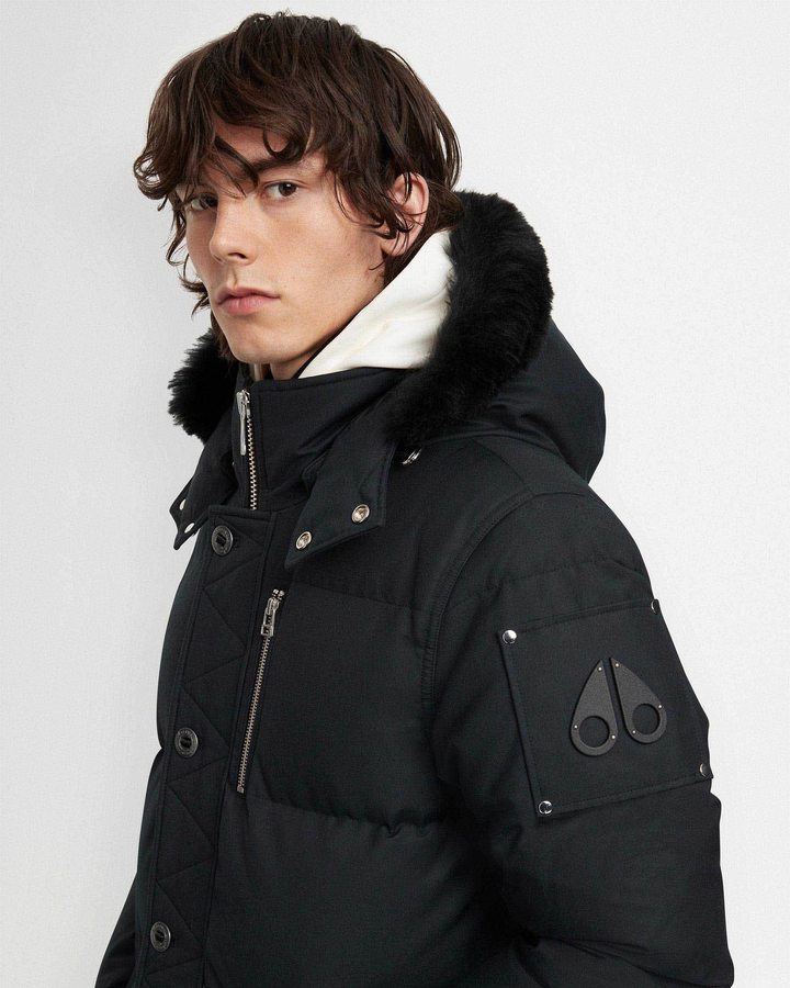 Moose Knuckles Original 3q Jacket Shearling Jacken Herren Navy Schwarz | 47623WQPE