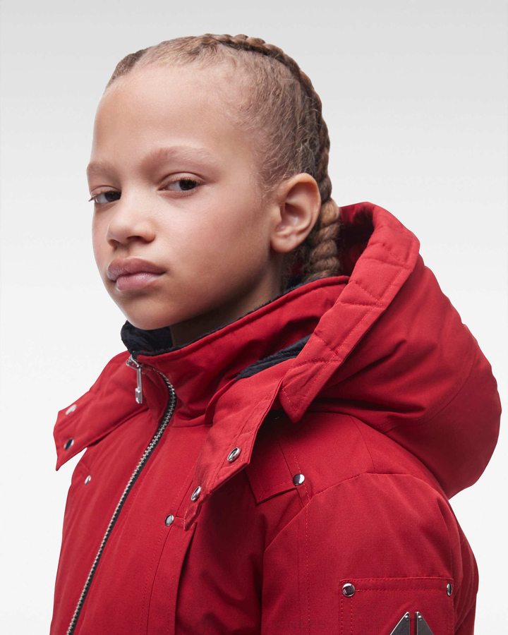 Moose Knuckles Original Bomber Bomberjacke Kinder Tiefesrot | 86270RMTI