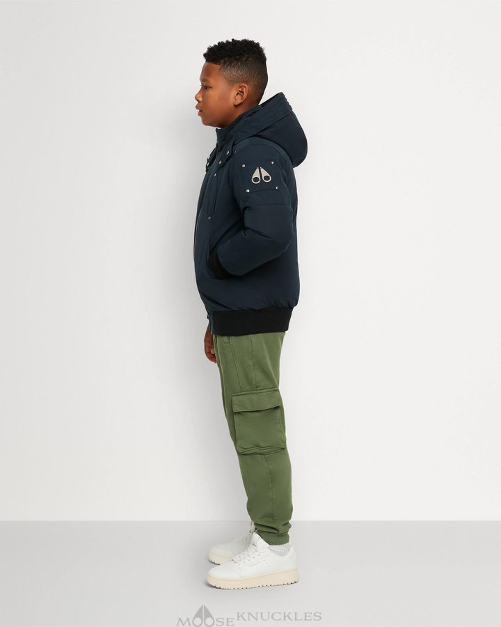 Moose Knuckles Original Bomber Bomberjacke Kinder Navy | 81704OKNS