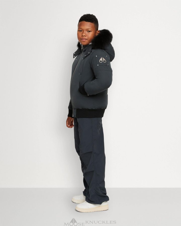 Moose Knuckles Original Bomber Bomberjacke Kinder Granite | 36524BAGV