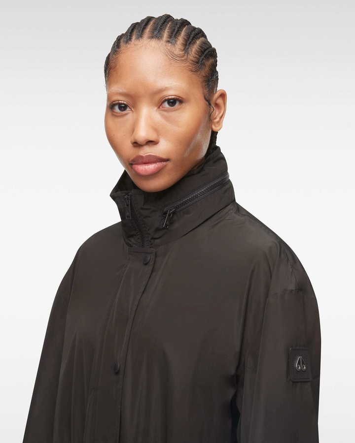 Moose Knuckles Osgoode Anorak Anoraks Damen Schwarz | 67923LTRP