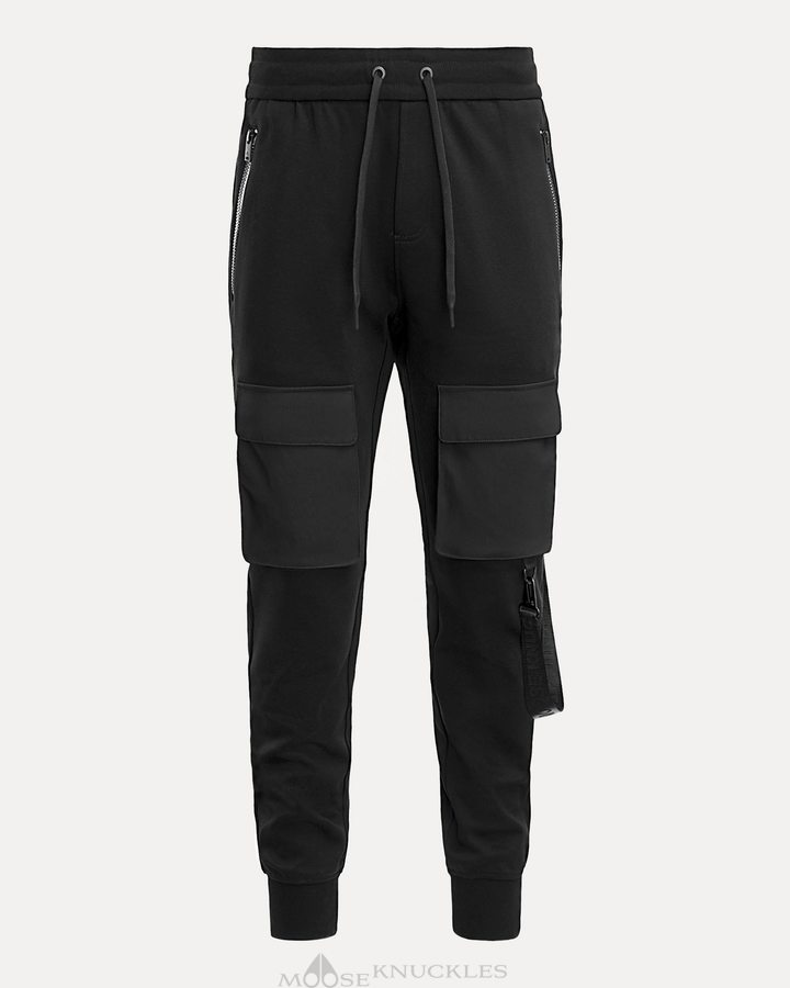 Moose Knuckles Perido Cargo Jogger Hosen Herren Schwarz | 72108KWHC