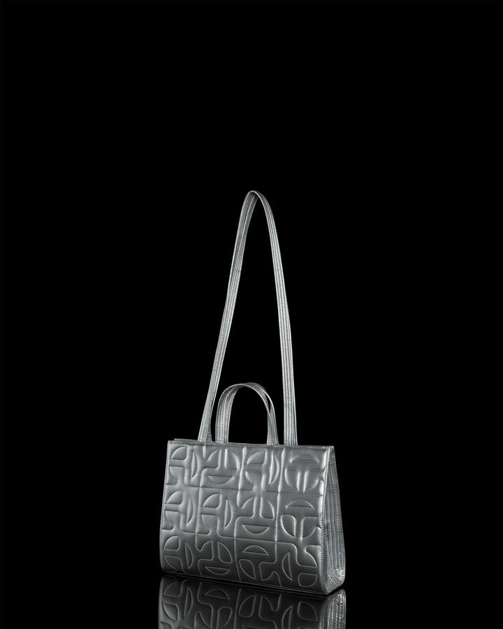 Moose Knuckles Telfar Medium Shopping Bag Taschen Damen Silber | 81456DJWU